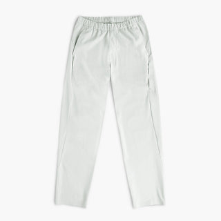 front view of ciele athletics CCPants unisex running pants from the Lifestyle Edition collection, in light grey color