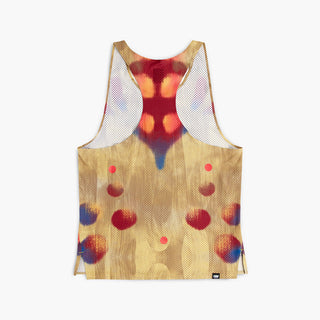 back view of the ciele athletics lightweight, race ready and performance driven singlet named RDSinglet in sphinx color