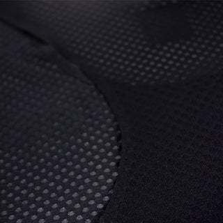 carbon yarns fabric details of the back of the ciele athletics lightweight, race ready and performance driven singlet named RDSinglet in shadowsphinx color