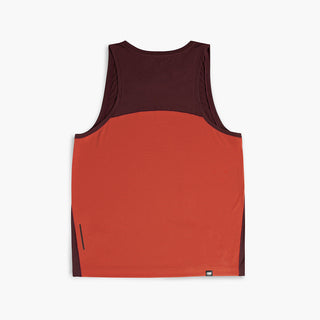 back view of ciele athletics DLYTSinglet lightweight and performance driven singlet in dark wine red