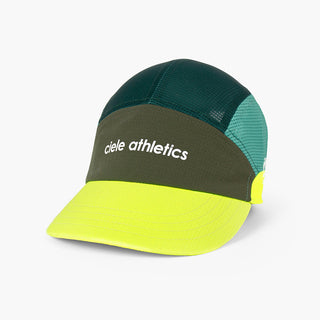 front view of the ciele athletics FTSCap unisex running hat in seaweed color