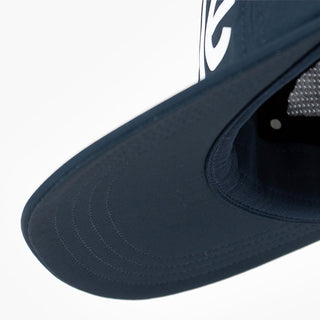 underbrim view of the ciele athletics GOCap unisex running hat in deep space color