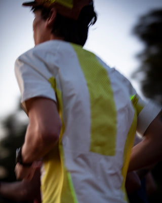 After running ultra’s since 2006, I have found a shirt (fabric), that does not chaff my chest. I enjoy the colors, and the fit is just what I need.