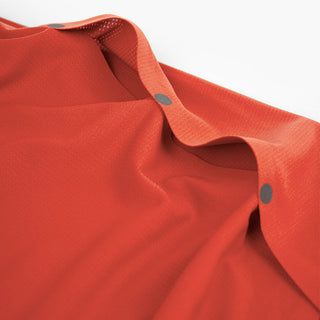 close view of the side vents on the ciele athletics FSTTShirt lightweight and performance driven T-Shirt in clay