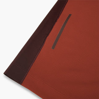 close view of the breathable fabrics on the ciele athletics DLYTSinglet lightweight and performance driven singlet in dark wine red