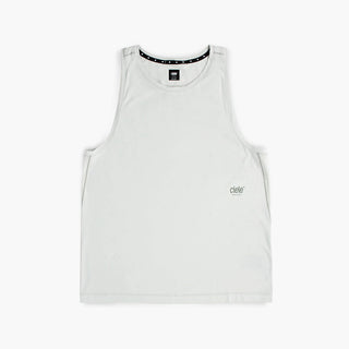 front view of ciele athletics DLYTSinglet lightweight and performance driven singlet in light grey