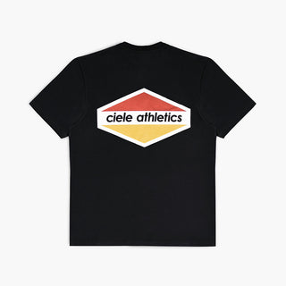 back view of ciele athletics unisex ORTShirt with up down logo in trooper color