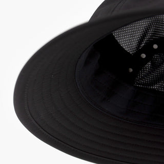 underbrim view of the ciele athletics GOBucket Comp Athletics unisex running bucket hat in shadowcast color