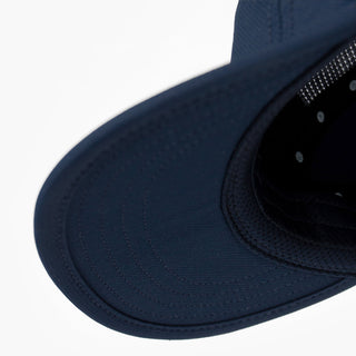 underbrim view of the ciele athletics GOCap unisex running hat in deep space color