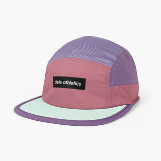 front view of the ciele athletics GOCap unisex running hat in deco rose color