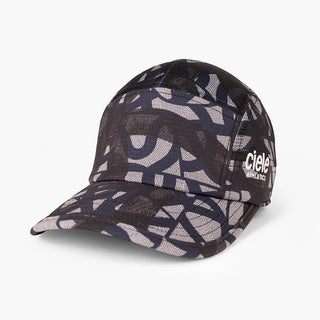 front view of ciele athletics GOCap SC Field Loopy unisex running hat in lightgrey color