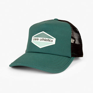 front view of ciele athletics TRLCap SC Field Updown unisex running hat in emerald color