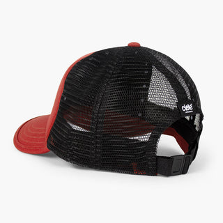 back view of the ciele athletics TRLCap unisex running hat with a curved brim in clay color