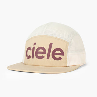front view of the ciele athletics GOCap unisex running hat in safari color