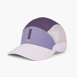 front view of ciele athletics FSTCap SC Comp Iconic VC unisex running hat in light grape color