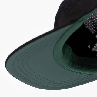 underbrim view of the ciele athletics GOCap Comp Bars unisex running hat in shadowcast color