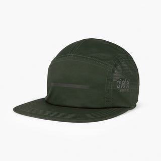 front view of ciele athletics GOCap Comp Bars unisex running hat in seaweed color