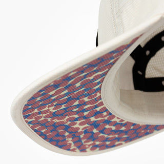 underbrim view of the ciele athletics GOCap unisex running hat in rainy day color