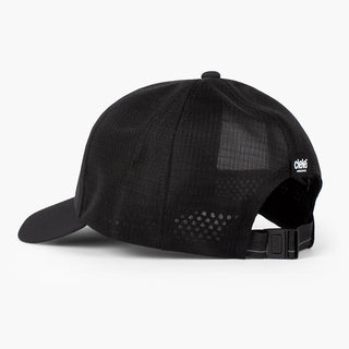 back view of the ciele athletics TRLCap unisex running hat with a curved brim in shadowcast color