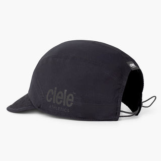 back view of ciele athletics FSTCap unisex running hat from the Elite collection in shadowsphinx color