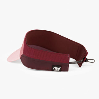 back view of ciele athletics FSTCap Comp Iconic VC unisex running hat in deco rose color