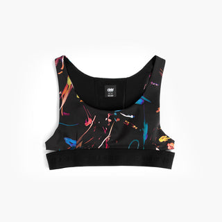 front view of ciele athletics QCKBra running bra from the summer nights limited edition