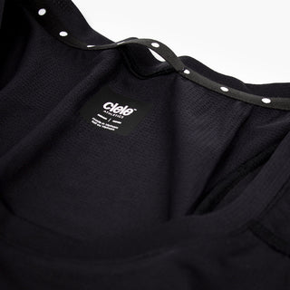 close view of the quick dry loop on the ciele athletics FSTTShirt lightweight and performance driven T-Shirt in Shadowcast