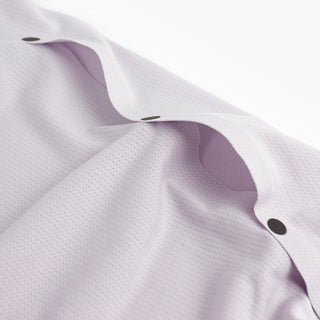 close view of the side vents on the ciele athletics FSTTShirt lightweight and performance driven T-Shirt in misty lilac