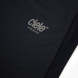 close view of the reflective logo on the ciele athletics DLYTshirt lightweight and performance driven T-Shirt in shadowcast