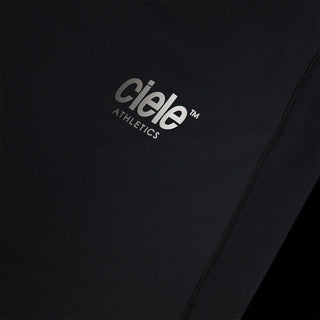 close view of the reflective logo on the ciele athletics DLYTshirt lightweight and performance driven T-Shirt in shadowcast, when reflective