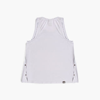 back view of ciele athletics FSTSinglet lightweight and performance driven singlet in misty lilac