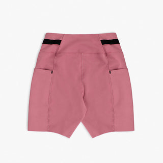 back view of ciele athletics FSTTight short running short in deco rose